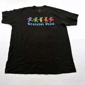 GRATEFUL DEAD Bears Goth Grunge Music Festival Core Tee T-shirt Band Tee Sz L